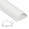 D-Line Cable Protector, 1 in H, 39 in L, 2 in W, PVC, White US/5025W-1M - alternate 2